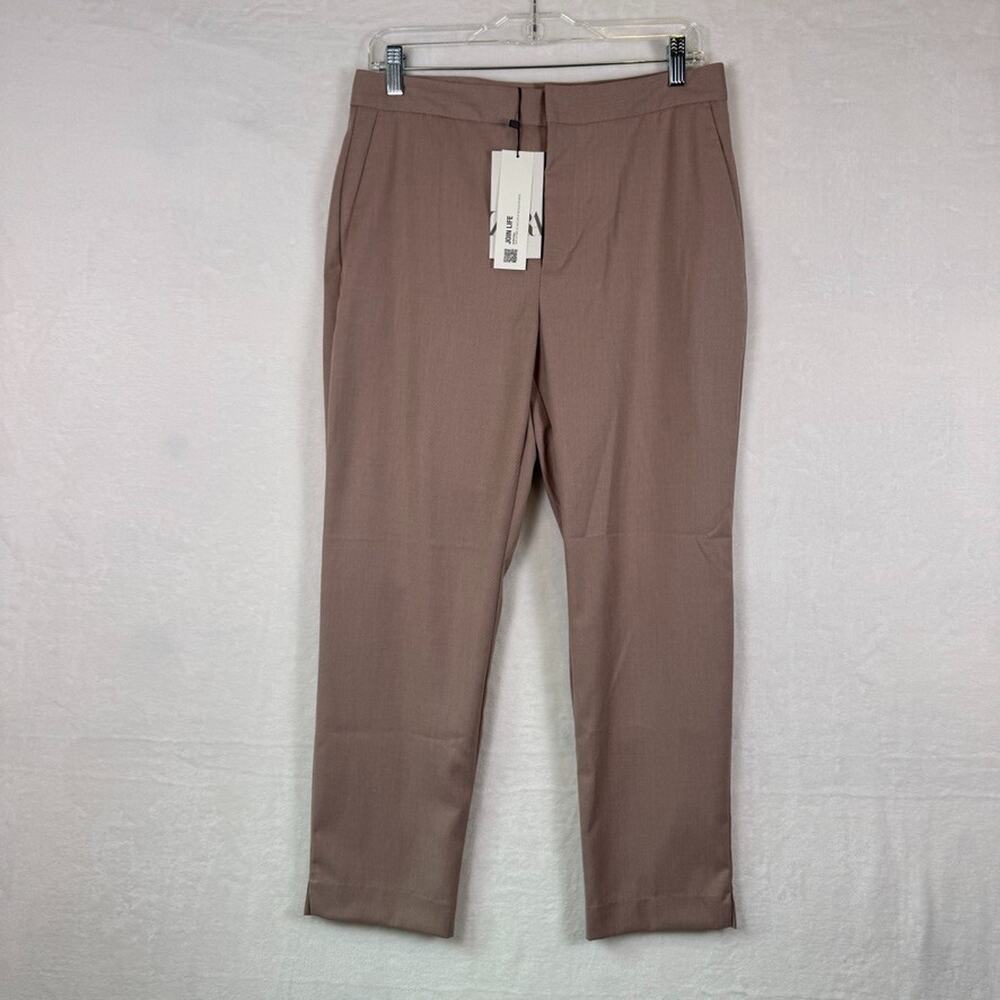 ZARA Brown Cropped Dress Sz 40 Women Pants Medium Old Money 9929/240/676 NWT